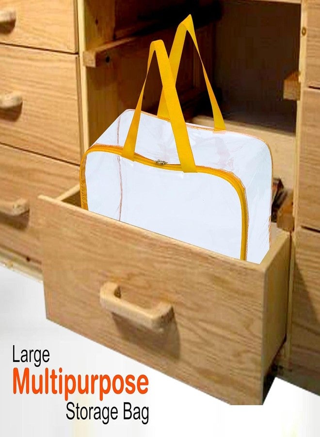SSBC Transparent Multipurpose Storage Bag for Wardrobe, Clothes, Lehenga, Blankets, Bedsheets, Toys, Docs Saree Covers Garments Cover Large Plastic Bag Packing Organizer Pack Of 2 - Image 5