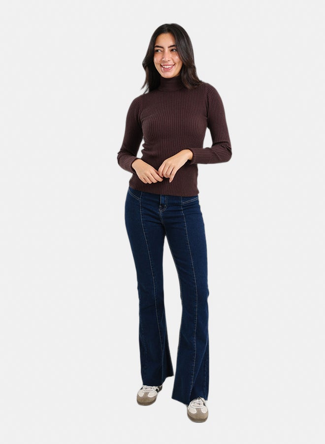 Carina Ribbed Turtleneck Pullover - Image 5
