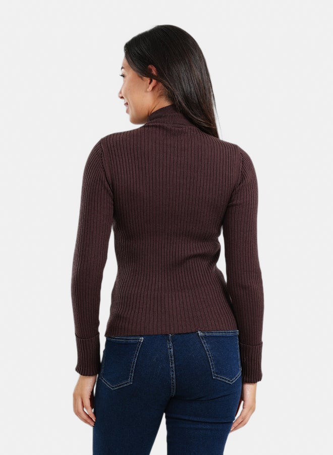 Carina Ribbed Turtleneck Pullover - Image 3