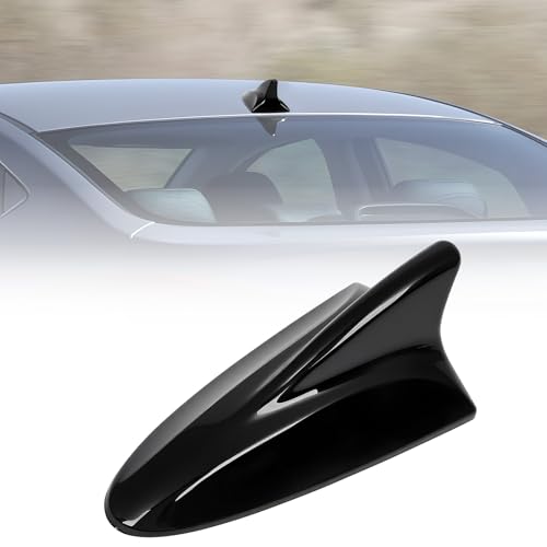 AMSPRAC Shark Fin Antenna Cover Compatible with for Elantra Sedan MD 2011-2016,for Hyundai Sonata Sedan YF 2009-2014 w/GPS,for Genesis Sedan BH 2008-2013,96210,962103Q800,962103X100NKA (Glossy Black) - Image 1
