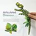 utosday Easter Eggs Filled with Dinosaur Toys 3D Printed Animals Mystery Crystal Dragon Egg with Articulated Tyrannosaurus Rex Easter Basket Stuffers Fidget Toy for Adults Kids YellowGreen - Image 4