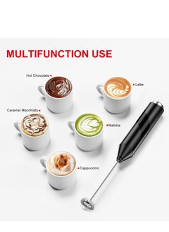 Milk Frother Handheld, Battery Powered Drink Mixer for Matcha Coffee, Electric  Portable Whisk Drink Mixer Mini Foam Maker for Hot Chocolate Frappe Latte