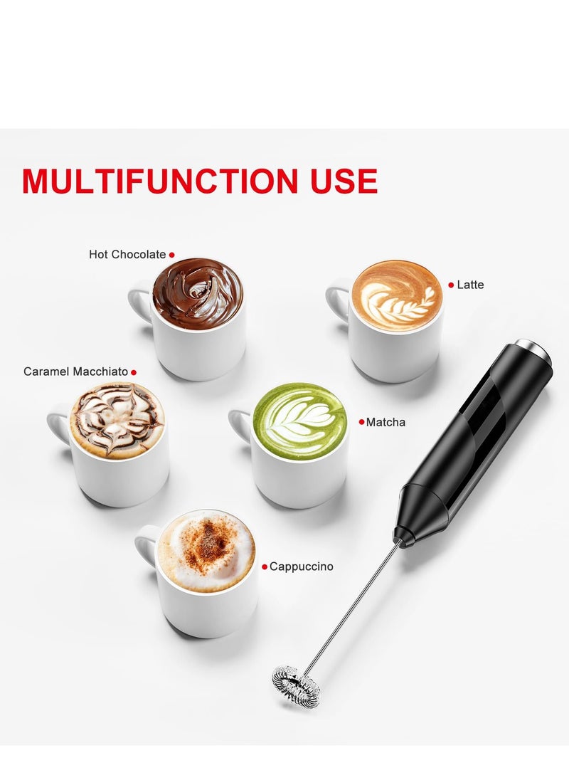 Generic - Battery Powered Drink Mixer for Matcha Coffee, Milk Frother Handheld, Electric Portable Whisk Drink Mixer Mini Foam Maker for Hot Chocolate Frappe Latte - Image 1