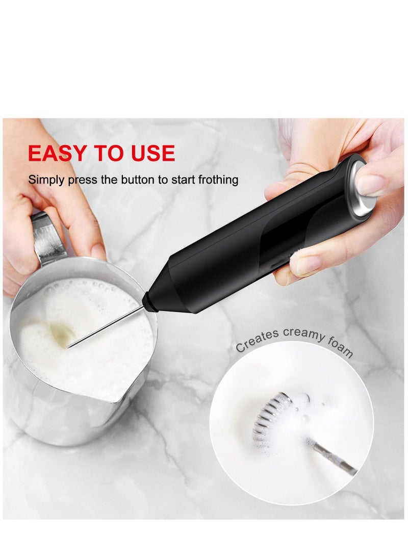 Generic - Battery Powered Drink Mixer for Matcha Coffee, Milk Frother Handheld, Electric Portable Whisk Drink Mixer Mini Foam Maker for Hot Chocolate Frappe Latte - Image 1