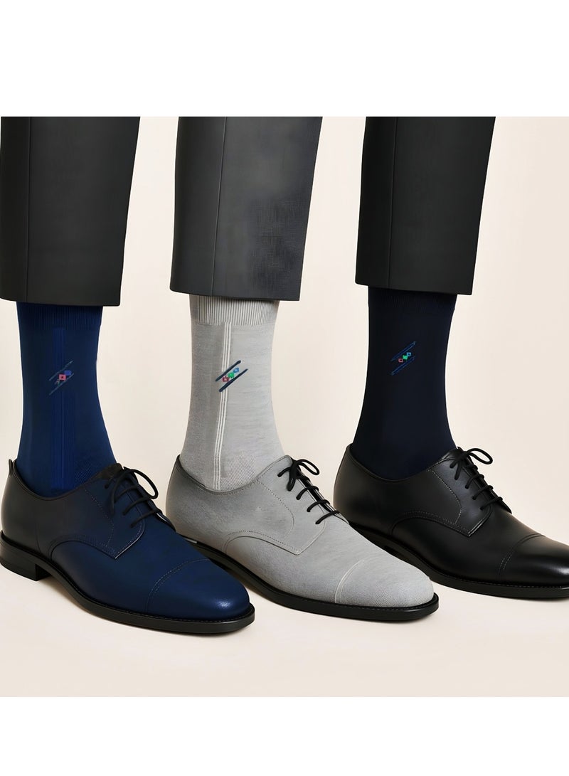3 pairs of Long men's socks multicolours  - Image 2