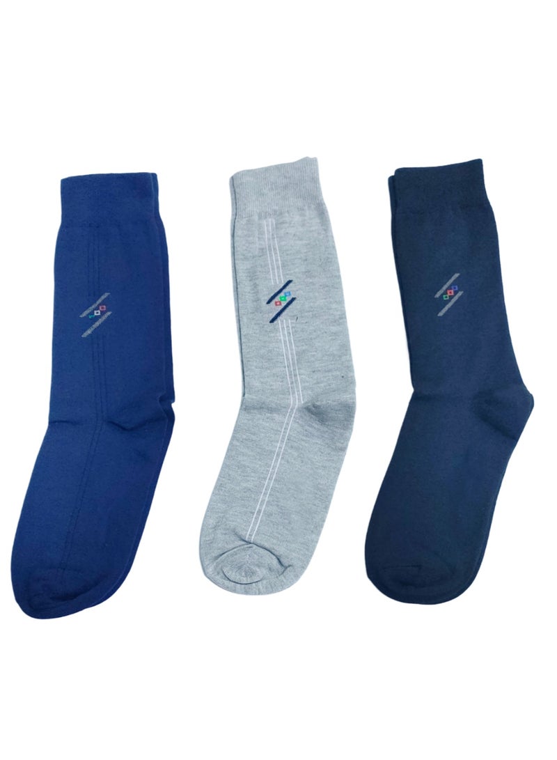 3 pairs of Long men's socks multicolours  - Image 3