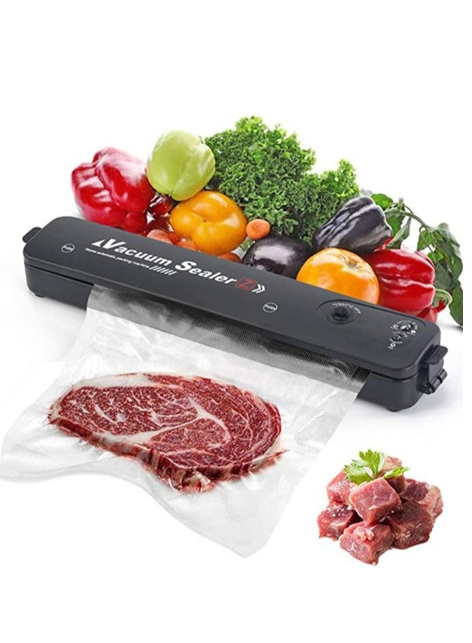 Automatic Vacuum Sealer,Sealing Machine with 10 Vacuum Sealer Bags,Upgraded Automatic Food Vaccine Sealer Machine for Food Preservation & LED Indicator Dry & Moist Modes, Compact & Easy Clean - Image 3