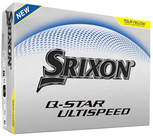 Srixon QStar Ultispeed Golf Balls Tour Yellow - Image 1