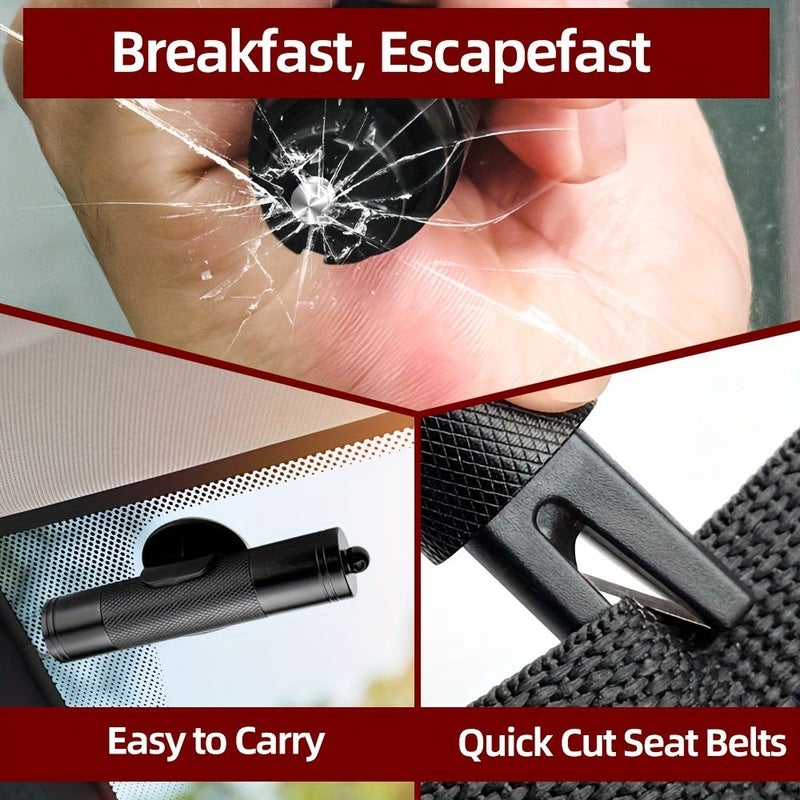 Gold Car Window Breaker Seat Belt Cutter Two In One Multi Function Safety Hammer Exquisite Mini - Image 4