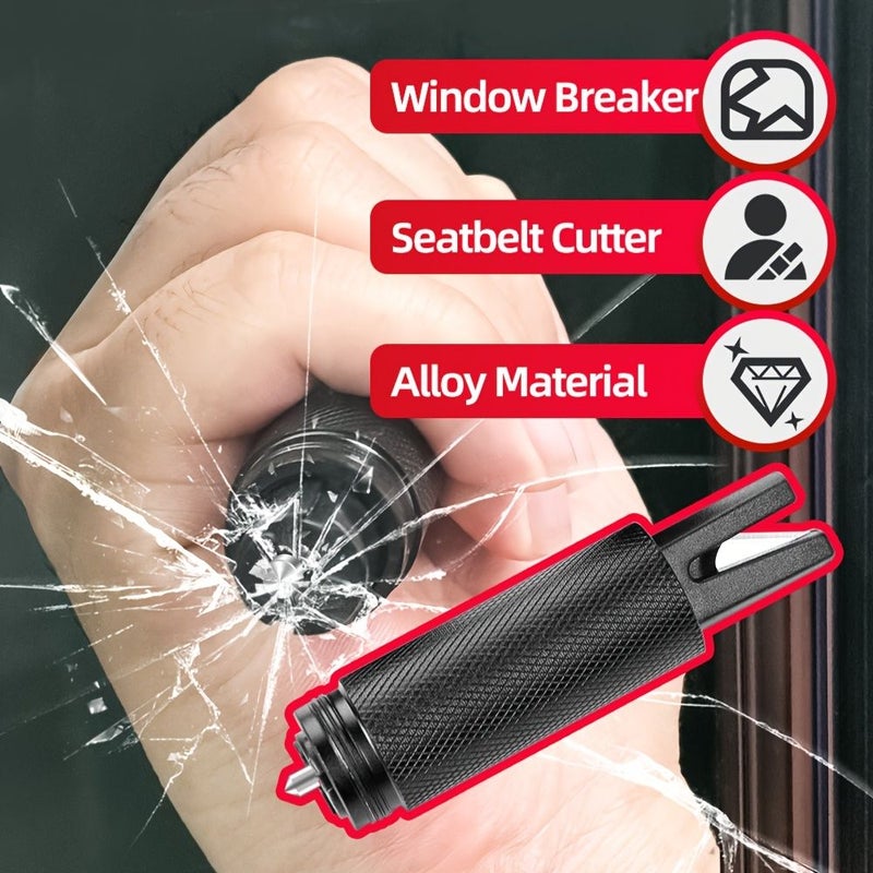 Gold Car Window Breaker Seat Belt Cutter Two In One Multi Function Safety Hammer Exquisite Mini - Image 1