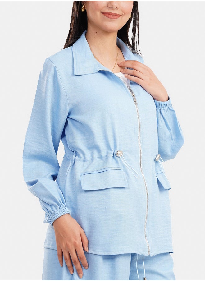 Clue - Jacket with Elastic Waist - Image 1