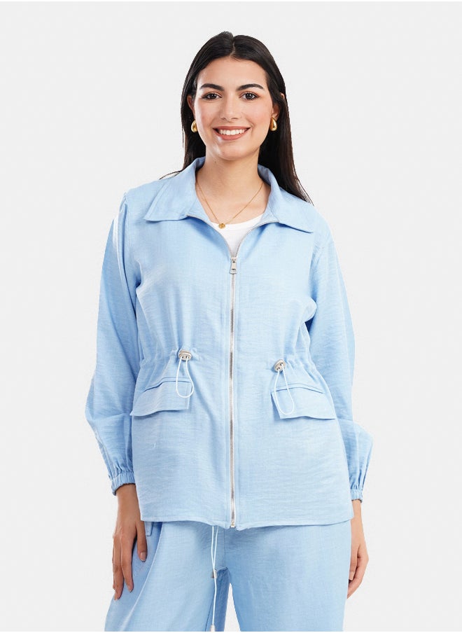 Clue - Jacket with Elastic Waist - Image 1