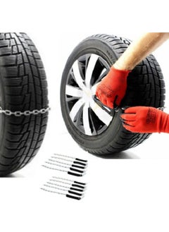 Sebura 10-Piece Practical Auto Removable Skid Chain, Ten-Plug-On Tire Anti-Slip Snow Chain, New Generation Removable Anti-Slip Practical Car Vehicle Tire Chain  - Image 5