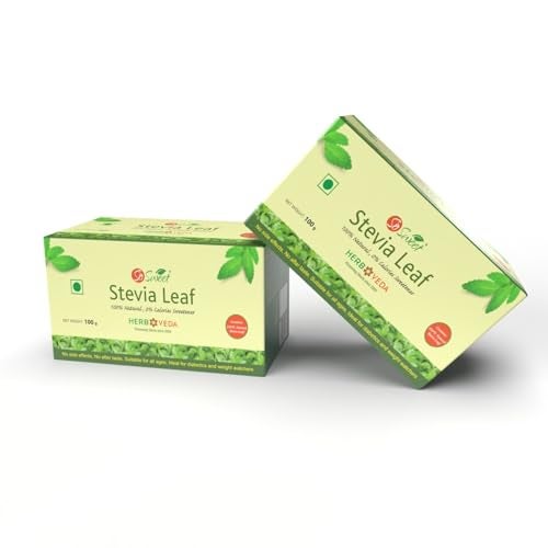 So Sweet Stevia Dried Leaves - 100% Natural, Sugar-Free Sweetener, Ideal for Herbal Teas & Recipes, 100gm, Diabetic-Friendly, Chemical-Free, Perfect for Healthy Living & Weight Management - Image 4