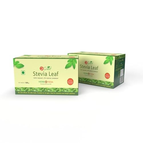 So Sweet Stevia Dried Leaves - 100% Natural, Sugar-Free Sweetener, Ideal for Herbal Teas & Recipes, 100gm, Diabetic-Friendly, Chemical-Free, Perfect for Healthy Living & Weight Management - Image 3