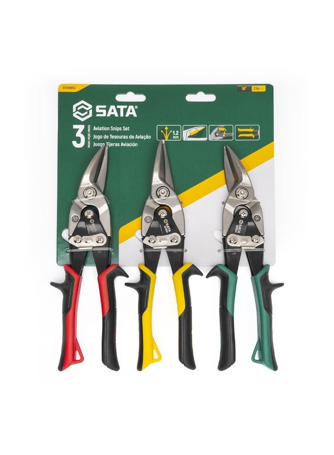 Sata مجموعة مقصات الطيران من SATA ST93105G 3 قطع 10 بوصة - Image 5