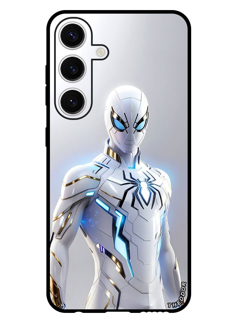Theodor Protective Case Anti Scratch Shock Proof Bumper Cover For Samsung Galaxy S24 White Spider Man - Image 1
