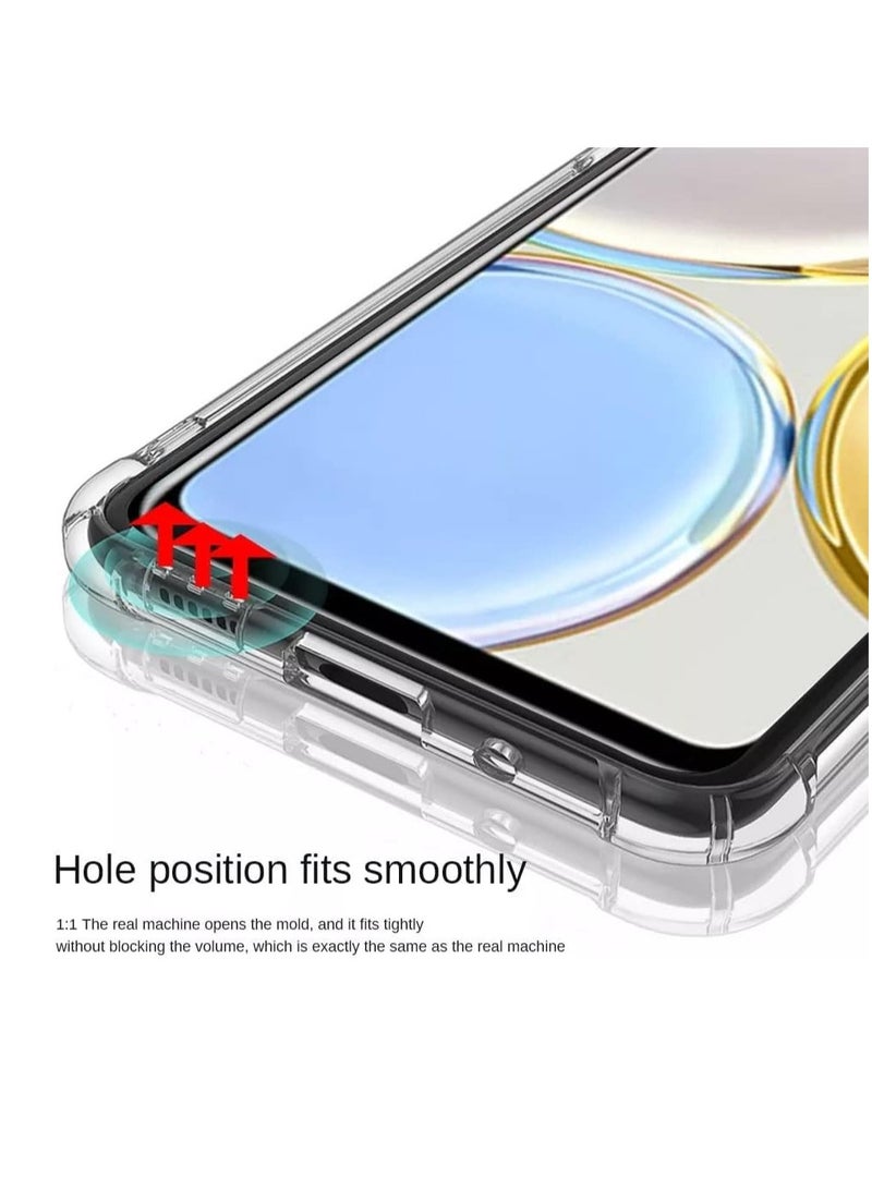 تين تك جراب شفاف بزوايا مضادة للصدمات من البولي يوريثين المقاوم للحرارة لموبايل هونر اكس 9 شبكة الجيل الخامس / Honor X9 5G من تين تك – شفاف - Image 5
