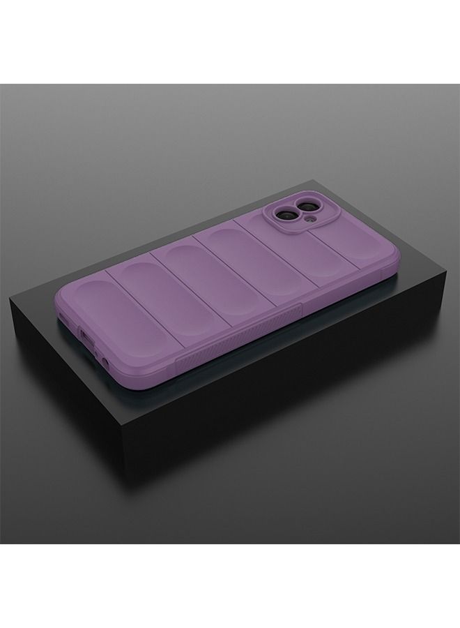 Samsung Galaxy A04e Case Cover Scratch-Resistant Shock-Absorbing and Anti-Fall Slim Soft and Comfortable Back Cover Compatible with Samsung Galaxy A04e Purple - Image 5