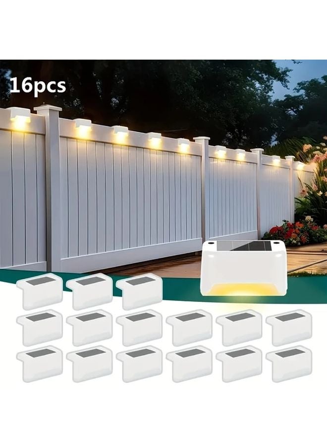 16 قطعة أضضاء سطح شمسية سوداء متغيرة الألوان للحدائق الخارجية وحواف المسابح LED - Image 2