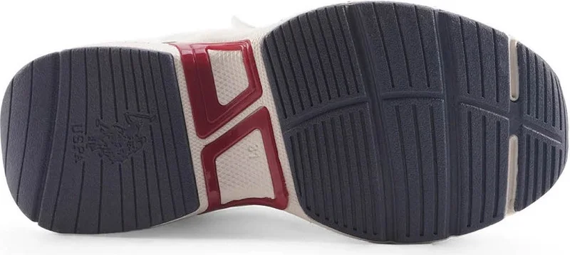 U.S. Polo Assn. Boys Sneakers White-Red 101885747 4f Krenas 4pr
