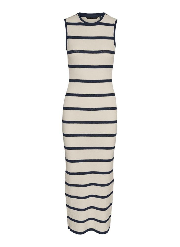 VERO MODA - Striped Crew Neck Dress - Image 1