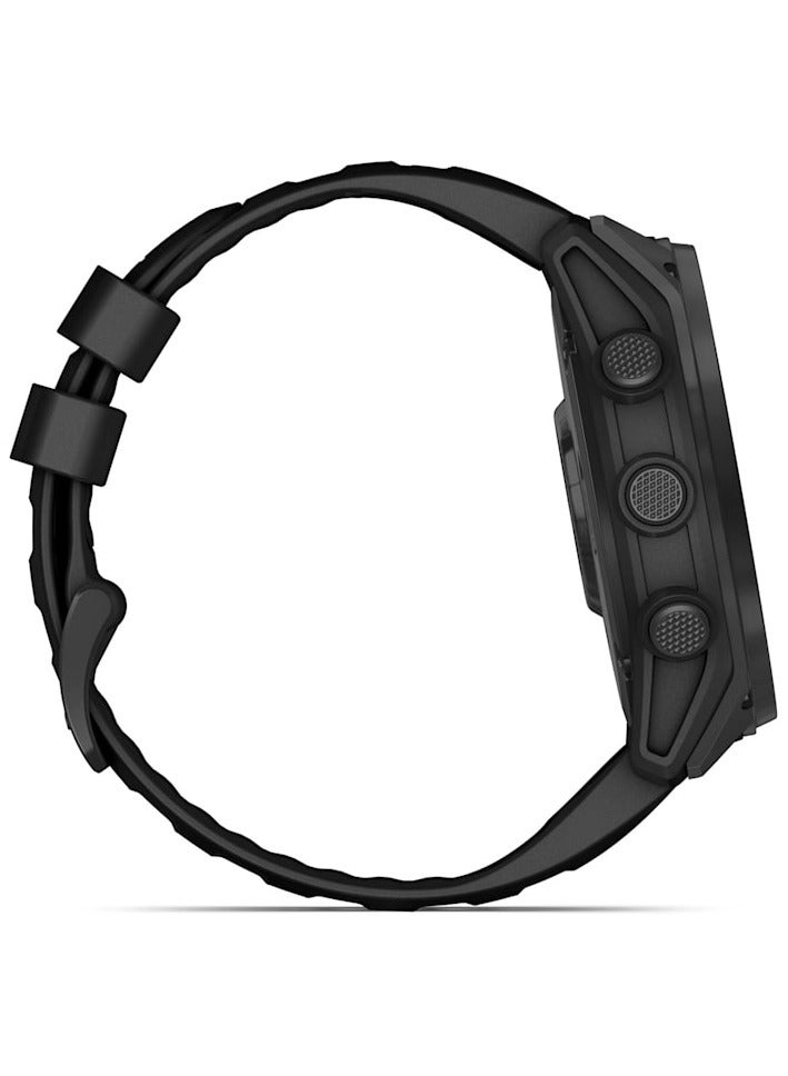 GARMIN Tactix 8 - 51MM - 1.4" Solar - Sapphire Lens with Applied Ballistics Elite Solver, DLC Titanium with Tactical Black Nylon Band and a Black Silicone Band Black - Image 4