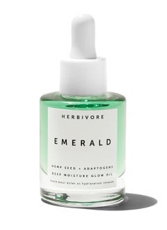 HERBIVORE HERBIVORE Emerald Deep Moisture Glow Oil for Face – Hydrating Facial Oil, Calming & Moisturizing, Plant-based, Vegan, Cruelty-free, 30mL / 1 oz  - Image 1