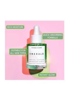HERBIVORE HERBIVORE Emerald Deep Moisture Glow Oil for Face – Hydrating Facial Oil, Calming & Moisturizing, Plant-based, Vegan, Cruelty-free, 30mL / 1 oz  - Image 2