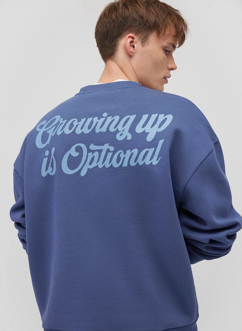 مافي Navy Sweatshirt