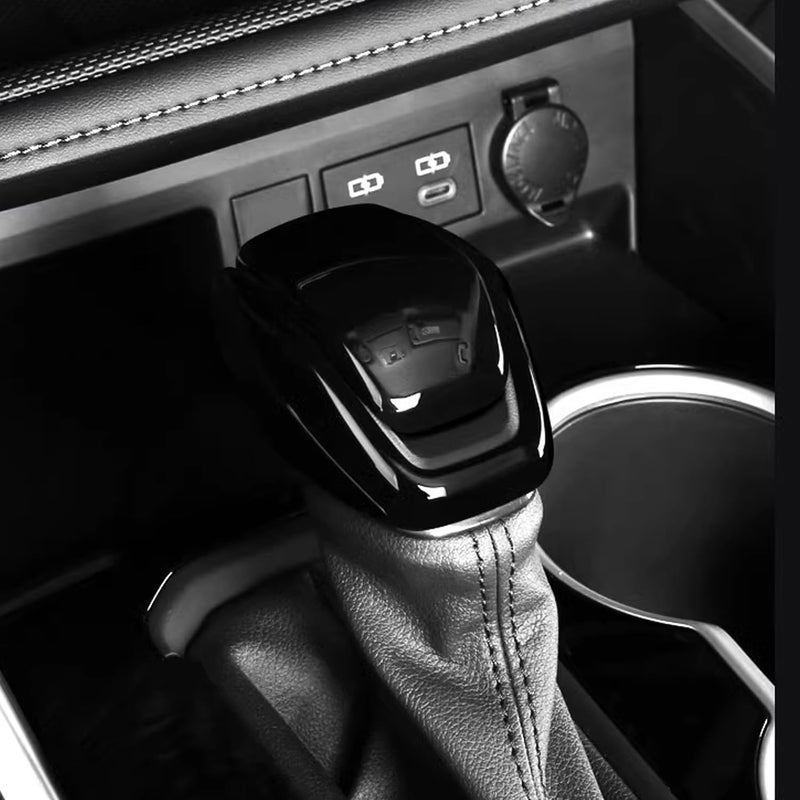 Hyorabyn إكسسوارات السيارة المناسبة لتويوتا هايلاندر 2020~2023 وتويوتا RAV4 2019-2023 و2024 و2025 غطاء مقبض ذراع ناقل الحركة، تقليم ABS أسود - Image 5