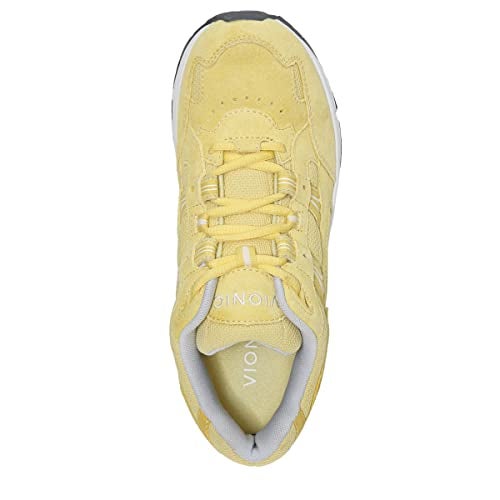 Vionic Women's Walker Classic Comfortable Leisure Shoes- Supportive Walking Sneakers That Include Three-Zone Comfort with Orthotic Insole Arch Support, Sun Marshmallow Suede, 12 B, Sun Marshmallow - Image 3