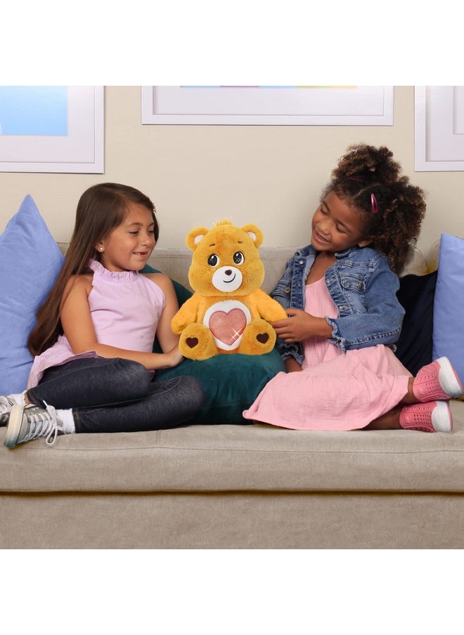 18 Plush Tenderheart Bear With Glitter Belly Badge Soft Huggable Material!