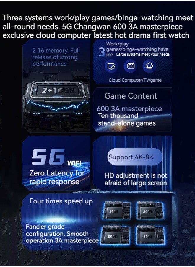 M MIAOYAN - X10 Dual System TV Game Console 5G Cloud Computer 3A Dual Player Battle TV Game Console 4K HD Game Box - Image 1