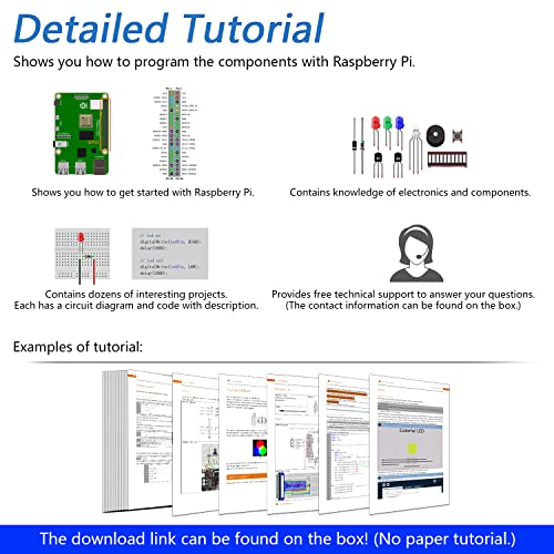 FREENOVE LCD 1602 Starter Kit for Raspberry Pi 5 4 B 3 B+ 400 Zero 2 W, 535-Page Detailed Tutorial, Python C Java Scratch Processing Code, 151 Items, 69 Projects (Raspberry Pi NOT Included) - Image 3