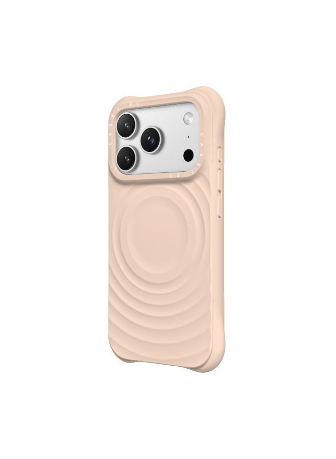 Casetify Ripple Case-【Soft Touch/Lightweight/Compatible with Magsafe】-Oat - Image 2