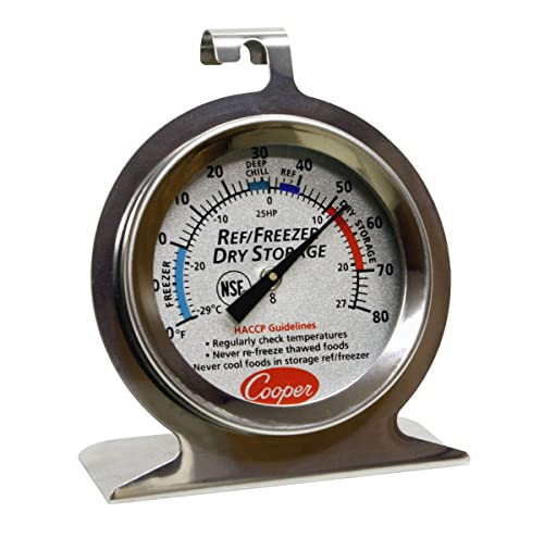 Cooper-Atkins 25HP-01-1 Refrigerator, Freezer, Dry Storage Thermometer, 0°F to 80°F Temperature Range, 7.2" Length, 4.55" Width, 1.7" Height - Image 5