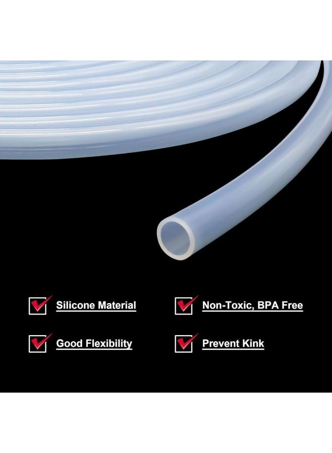 Silicone Tubing, 3mm ID x 5mm OD, Translucent, Food Grade, Flexible, Non-Toxic BPA Free, Kink Resistant, 5 Metres - Image 4