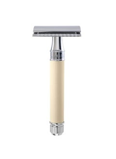 Edwin Jagger Edwin Jagger Double Edge Safety Razor With Long Handle Blue Ivory Rubber 