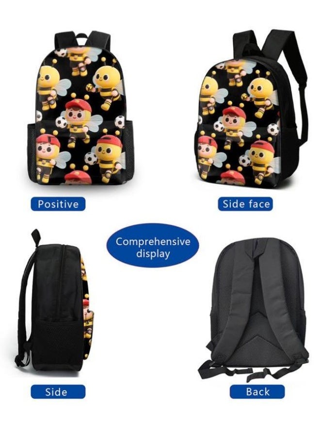 Bright Li Fire Unlock the new fashion of childish fun! Three-piece set of bags, cartoon elements for children and teenagers (students, children, friends' outings, mountain climbing, schooling, etc. can be used) - 105 - Image 3