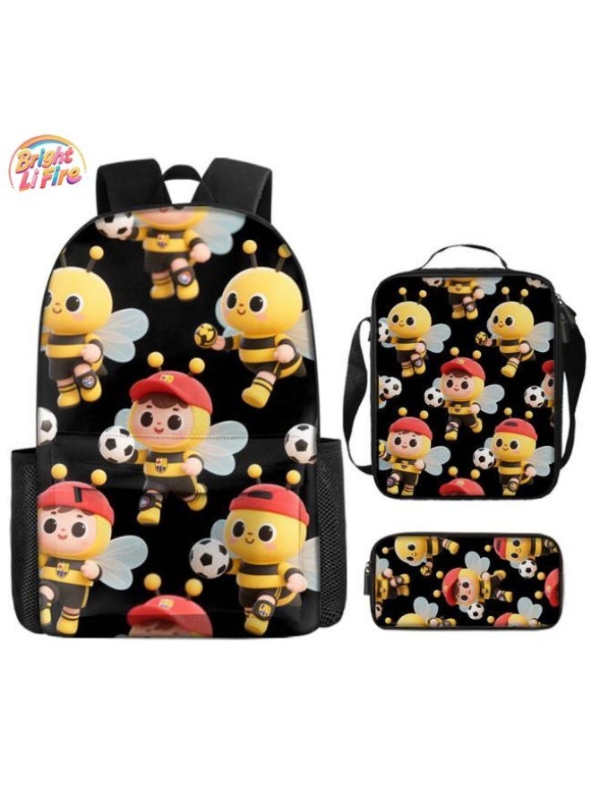 Bright Li Fire Unlock the new fashion of childish fun! Three-piece set of bags, cartoon elements for children and teenagers (students, children, friends' outings, mountain climbing, schooling, etc. can be used) - 105 - Image 1