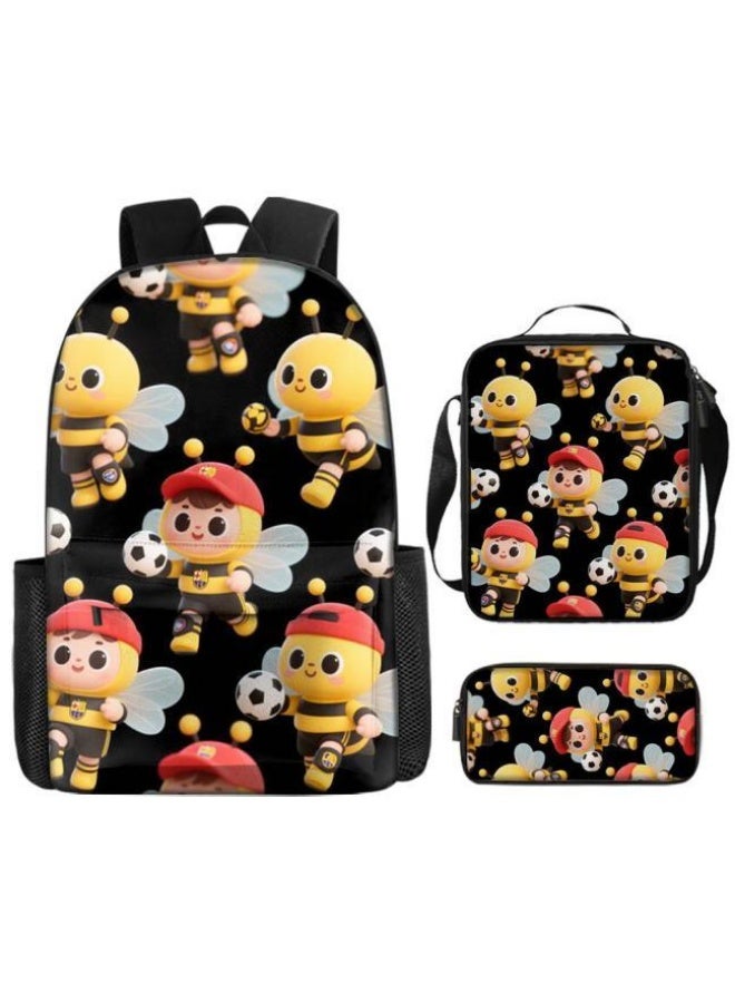 Bright Li Fire Unlock the new fashion of childish fun! Three-piece set of bags, cartoon elements for children and teenagers (students, children, friends' outings, mountain climbing, schooling, etc. can be used) - 105 - Image 2