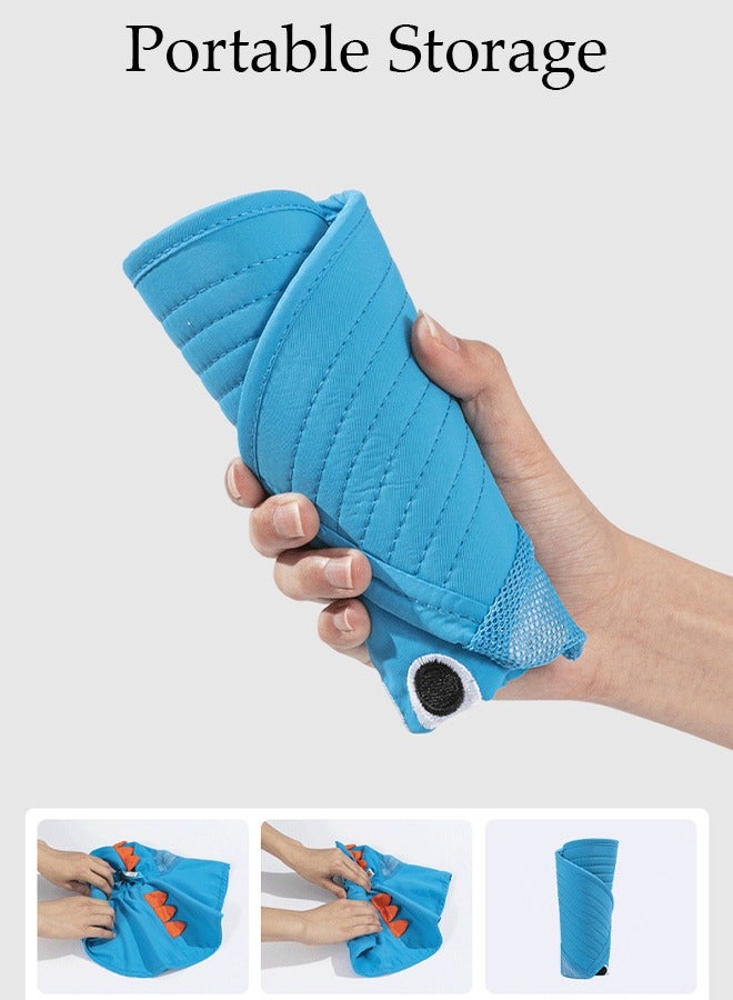 DUNISO Kids Sun Hat UPF 50+ Sun Protection Cap, Wide Brim Beach Hats with Mesh and Adjustable Chin Strap Cartoon Sun Hat for Girl Boy Ages 2~10 - Image 4