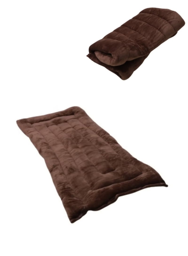 Premium soft velvet floor cushion, versatile for sleeping and entertaining, size 190X90X10 Cm - Image 1