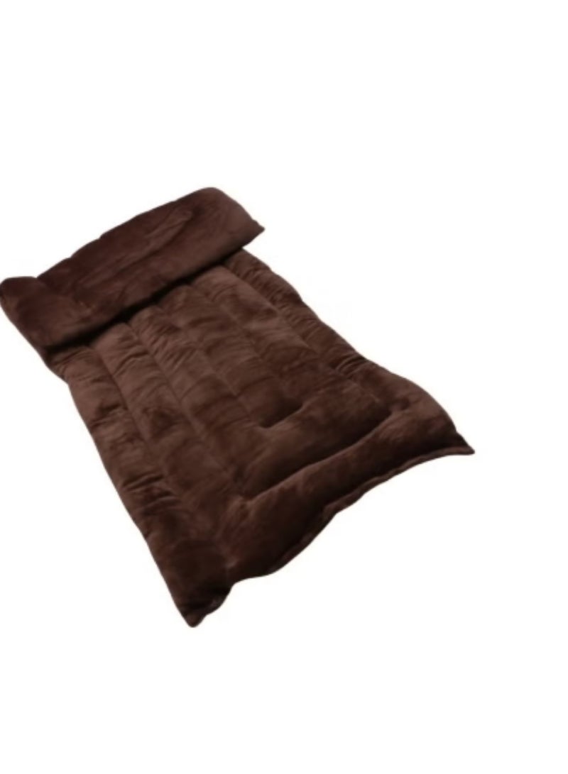 Premium soft velvet floor cushion, versatile for sleeping and entertaining, size 190X90X10 Cm - Image 3