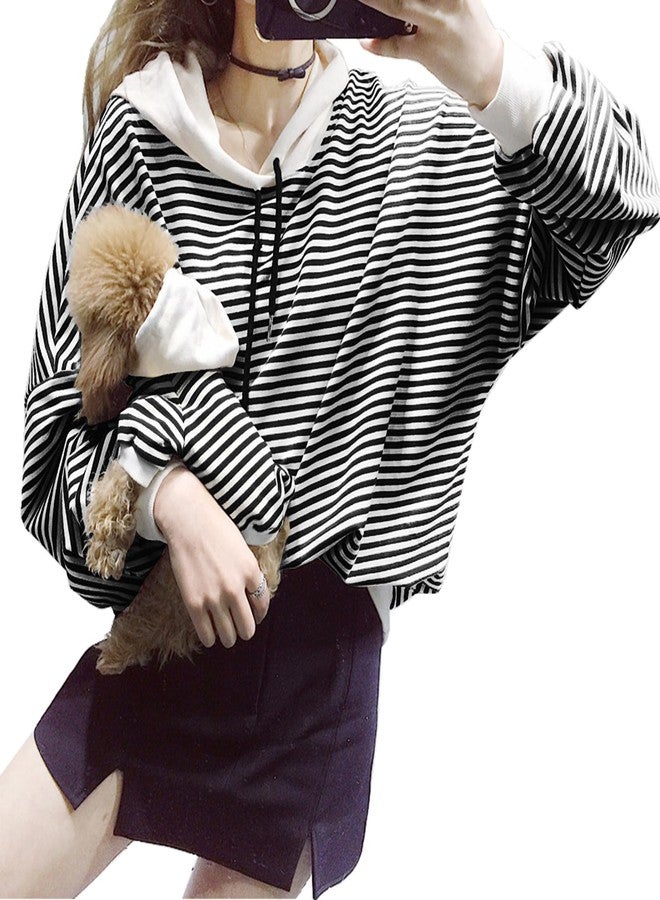 Wiz BBQT Dog Hoodies for Small Medium Large Dogs,Matching Dog and Owner Clothes Separately Sold, Striped Dog Shirts,Boy Girl Cat Dog Birthday Christmas Outfits (for Owners, Medium - Bust 42.5") - Image 1