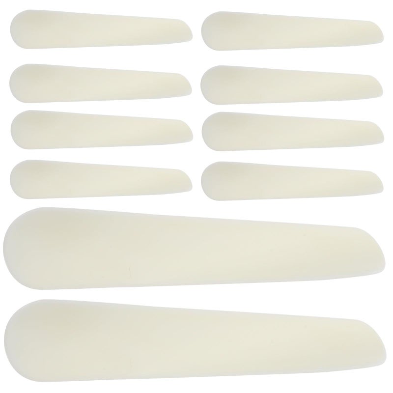 20 Pieces White Plastic Twisted Mini Dessert Spoons For Ice Cream Cake Pudding Party - Image 2