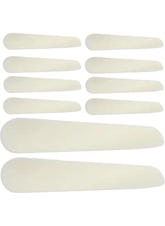 20 Pieces White Plastic Twisted Mini Dessert Spoons For Ice Cream Cake Pudding Party - Image 1