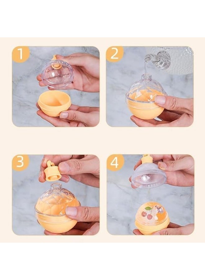Round Ice Ball Maker - Modern and practical design for making premium ice, 2 pieces - Image 1