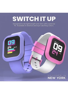 iTouch Flex Series Smartwatch With Interchangeable Case And Strap Purple Case Purple Silicone Strap  - Image 2